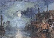 J.M.W. Turner Shields,on the River oil painting on canvas